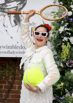 Rachael Sage attends the Lady Wimbledon Tennis Party at Warren House Hotel in Kingston upon Thames in London. JULY 2nd 2022  CMYx22252