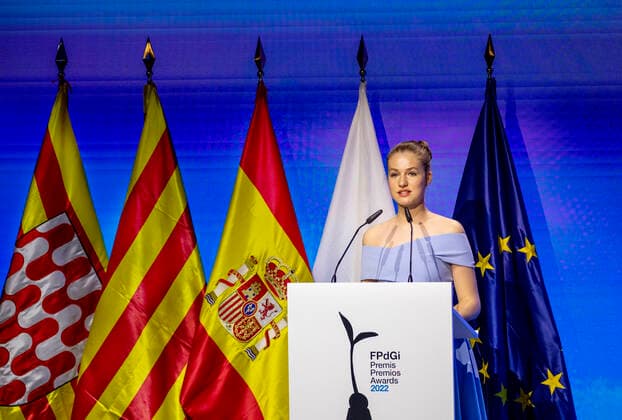 04-07-2022 Girona Princess Leonor at the 2022 Princess of Girona foundation awards ceremony in Barcelona. Â  Copyright: xPPEx