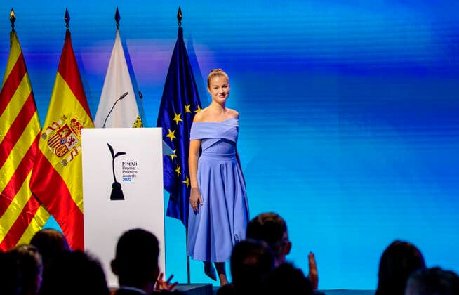 04-07-2022 Girona Princess Leonor at the 2022 Princess of Girona foundation awards ceremony in Barcelona. Â  Copyright: xPPEx