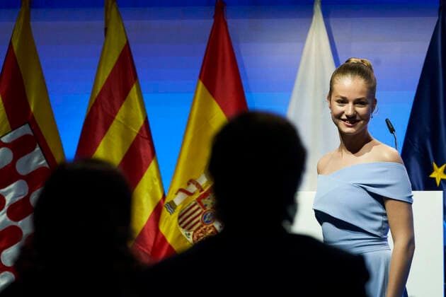 04-07-2022 Girona Princess Leonor at the 2022 Princess of Girona foundation awards ceremony in Barcelona. No Spain Â  Copyright: xPPEx
