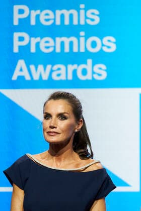 04-07-2022 Girona Queen Letizia at the 2022 Princess of Girona foundation awards ceremony in Barcelona. No Spain Â  Copyright: xPPEx