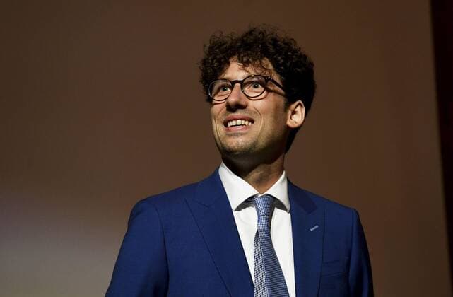 The Fields Prize for Mathematics awarded Hugo Duminil-Copin attends the prize ceremony during the International Congress of Mathematicians 2022 (ICM 2022) in Helsinki, Finland on July 5, 2022. Helsinki Finland  Copyright: xVesaxMoilanenx LKLAPV20220705101512V732