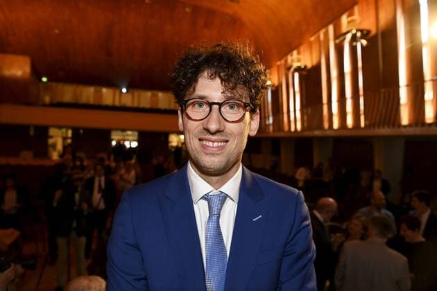 The Fields Prize for Mathematics awarded Hugo Duminil-Copin attends the prize ceremony during the International Congress of Mathematicians 2022 (ICM 2022) in Helsinki, Finland on July 5, 2022. Helsinki Finland  Copyright: xVesaxMoilanenx LKLAPV20220705125005P143