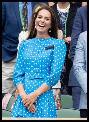 . 05 07 2022. London, United Kingdom. Prince William and Kate Middleton, the Duke and Duchess of Cambridge watch the Djokovic game from the Royal Box on day nine of the Wimbledon Tennis Championships in London.  xStephenxLockx xi-Imagesx IIM-23583-0141