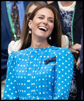 . 05 07 2022. London, United Kingdom. Prince William and Kate Middleton, the Duke and Duchess of Cambridge watch the Djokovic game from the Royal Box on day nine of the Wimbledon Tennis Championships in London.  xStephenxLockx xi-Imagesx IIM-23583-0149