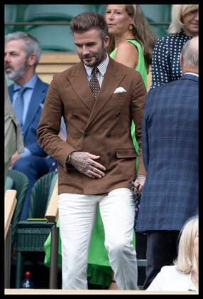 . 06 07 2022. London, United Kingdom. David Beckham in the Royal Box on day ten of the Wimbledon Tennis Championships in London.  xStephenxLockx xi-Imagesx IIM-23585-0080