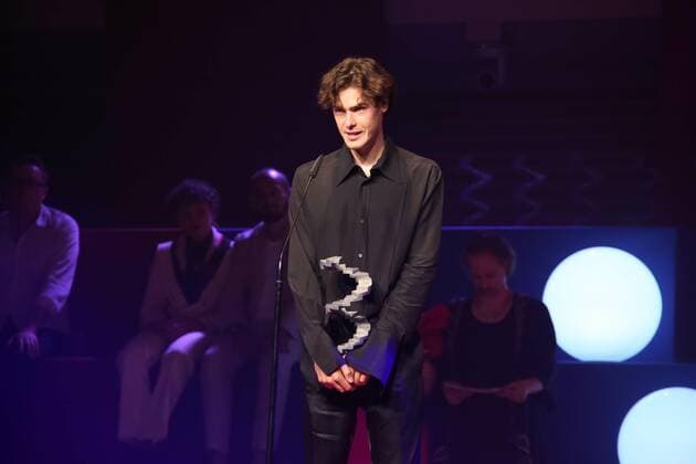 30 06 2022, Grafenegg Lower Austria, Austrian Film Award 2022, award gala d Academy of Austrian Film in the picture Thomas Prenn, with d award, a d stage, Austrian Film Award 2022.