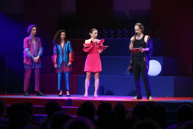 30 06 2022, Grafenegg NÖ, Österreichischer Filmpreis 2022, Verleihungsgala d Akademie des Österreichischen Films im Bild Julia Edtmeier, Michael Ostrowski, a d stage, Österreichischer Filmpreis 2022.