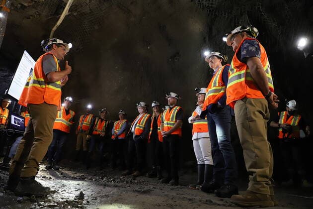 July 7, 2022, Sudbury, ON, CANADA: Prime Minister Justin Trudeau tours MacLean Engineering in Sudbury, Ont., Thursday, July 7, 2022. Trudeau toured the engineering shop and the underground test facility. Sudbury CANADA  - ZUMAc35_ 20220707_zaf_c35_021 Copyright: xGinoxDonatox