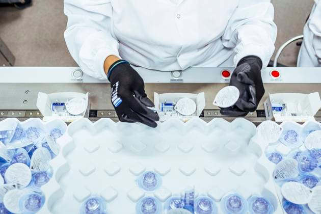 June 7, 2017, Berekeley, California, USA: A Bayer technician helps to package Kogenate, an injection that treats hemophilia A by replacing a key coagulation protein called factor VIII, helping patients blood to clot normally and reducing the dangerous bleeds that characterize the disease, Wednesday, June 7, 2017 in Berkeley, CA. Berekeley USA - ZUMAk74_ 20170607_znp_k74_021 Copyright: xEricxKaynex