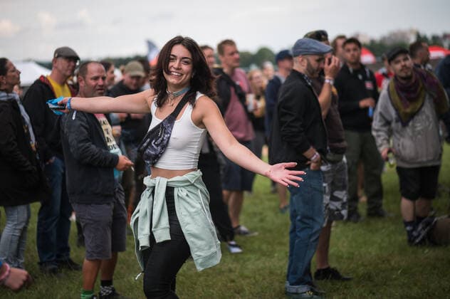 The Mighty Sounds music festival began in Tabor, Czech Republic, on July 8, 2022. (CTKxPhoto PetrxSkrivanek) CTKPhotoP2022070807882  SKR_005