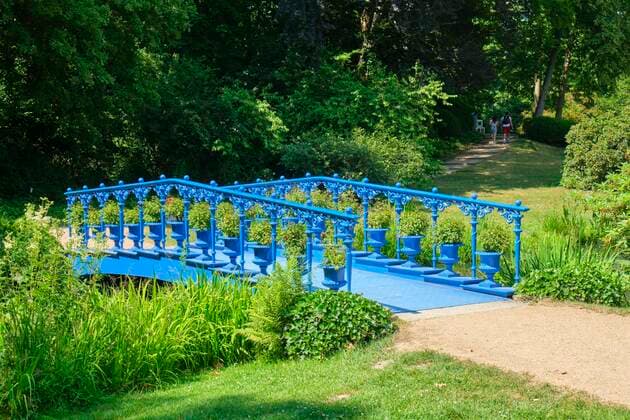  Fuchsienbrücke, Muskauer Park, Fürst-Pückler-Park, UNESCO Welterbe, Bad Muskau, Sachsen, Deutschland, Europa *** fuchsia bridge, Muskauer Park, Prince Pückler Park, Unesco world heritage, Bathroom Muskau, Saxony, Germany, Europe Copyright: imageBROKER/MichaelxNitzschke ibxtlo08348207.jpg