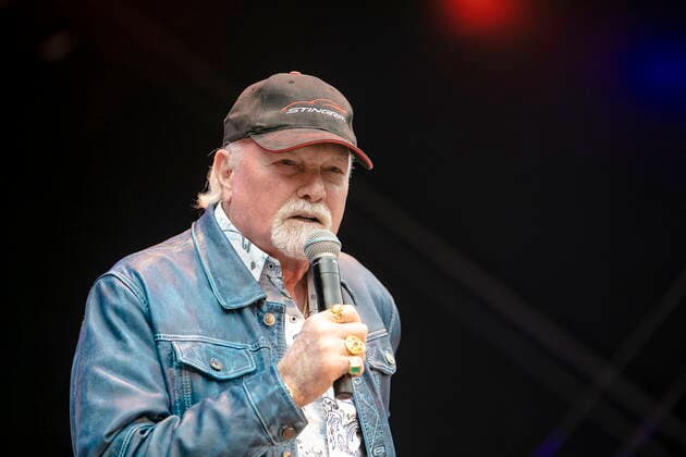 The Beach Boys Sixty Years of the Sound of Summer with the last remaining founding member Mike Love lead vocals, born March 15, 1941 in Los Angeles, California as Michael Edward Love live during an open air performance at the Freilichtbühne Junge Garde Dresden