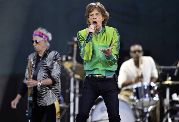 Entertainment Themen der Woche KW28 Entertainment Bilder des Tages Rolling Stones singer Mick Jagger performs during a concert of British band The Rolling Stones as part of the Stones Sixty Europe 2022 tour, at the Koning Boudewijnstadion Stade Roi Baudouin, in Brussels, Monday 11 July 2022.  ERICxLALMAND 37297764