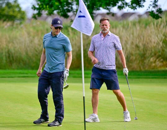 BORGHOLM 20220713 Prince Daniel and Peter Jihde played the Victoria Golf Tournament at Ekerum Golf Course on Öland on Wednesday BORGHOLM SWEDEN x10030x  Copyright: xJonasxEkströmer TTx VICTORIAGOLFEN
