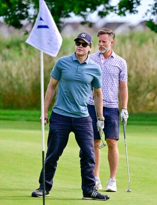 BORGHOLM 20220713 Prince Daniel and Peter Jihde played the Victoria Golf Tournament at Ekerum Golf Course on Öland on Wednesday BORGHOLM SWEDEN x10030x  Copyright: xJonasxEkströmer TTx VICTORIAGOLFEN