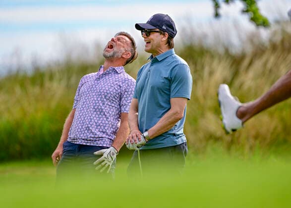 Peter Jihde and Prince Daniel playing in the Victoria golf tournament at Ekerum golf resort, Borgholm, Oland, Sweden, July 13, 2022 BORGHOLM SWEDEN x10030x  Copyright: xJonasxEkströmer TTx SWEDEN VICTORIA GOLF TOURNAMENT