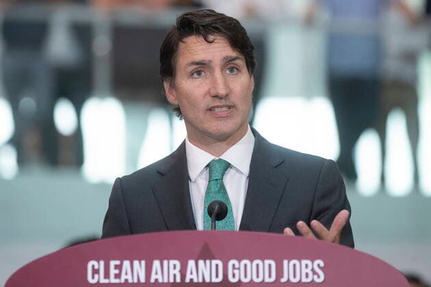 July 13, 2022, Kingston, Ontario, Canada: Prime Minister Justin Trudeau speaks during an electric battery announcement at QueenöÄÃ s University in Kingston, Ont., on Wednesday July 13, 2022. Kingston Canada  - ZUMAc35_ 20220713_zaf_c35_013 Copyright: xLarsxHagbergx