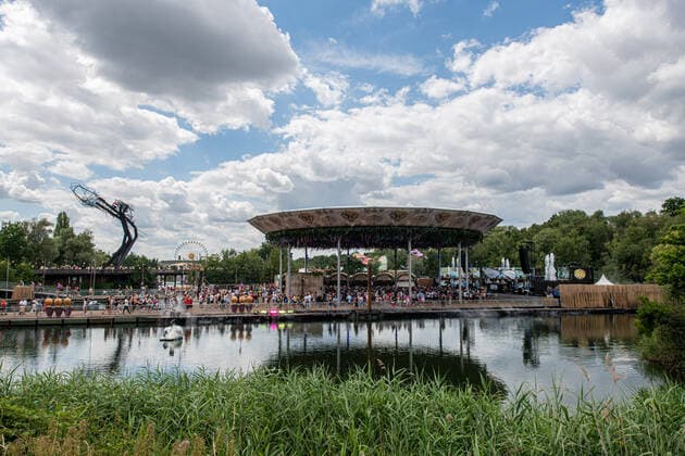 Illustration picture taken during the first day of the Tomorrowland electronic music festival, Friday 15 July 2022, in Boom. The 16th edition of the festival takes place on three weekends at the De Schorre terrain in Boom, from 15 to 17 July, from 22 to 24 July 2022 and from 29 to 31 July. The festival had to be postponed for two years in the ongoing corona virus pandemic.  JONASxROOSENS 37506769