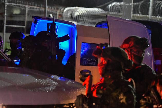 July 15, 2022, Almoloya de JuoÂ¡rez, State Of Mexico, Mexico: July 15 in Almoloya de JuoÂ¡rez, Mexico : Mexican drug lord Rafael Caro Quintero, was admitted tonight to the Federal Center for Social Readaptation Number 1 El Altiplano , under the custody of the Navy and the National Guard after he was arrested in the town of San Simon in Sinaloa state during a joint operation by the navy and Attorney GeneralÃ¢â‚¬â ¢s Office. on July 15, 2022 in Almoloya de JuoÂ¡rez, Mexico. Almoloya de Juarez Mexico - ZUMAe321 20220715_zia_e321_061 Copyright: xArturoxHernoÂ¡Ndezx xEyepixxGrox