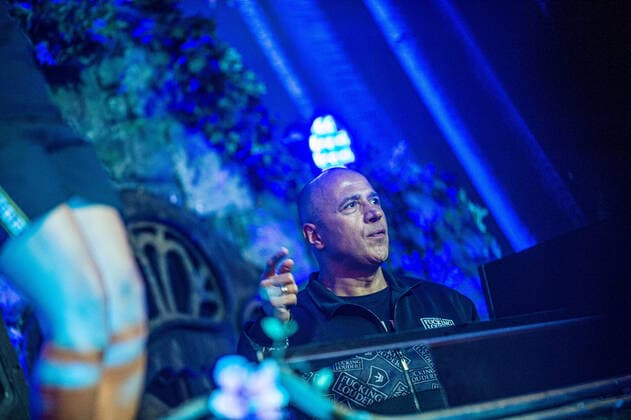 DJ Paul Elstak performs at the first day of the Tomorrowland electronic music festival, Friday 15 July 2022, in Boom. The 16th edition of the festival takes place on three weekends at the De Schorre terrain in Boom, from 15 to 17 July, from 22 to 24 July 2022 and from 29 to 31 July. The festival had to be postponed for two years in the ongoing corona virus pandemic.  JONASxROOSENS 37529672