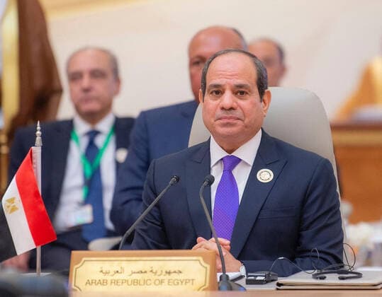 July 16, 2022, Jeddah, Jeddah, Saudi Arabia: Egyptian President Abdel Fattah al-Sisi attends the Jeddah Security and Development Summit (GCC+3) at a hotel in Saudi Arabia s Red Sea coastal city of Jeddah on July 16, 2022 Jeddah Saudi Arabia - ZUMAap3_ 20220716_zaf_ap3_058 Copyright: xSaudixPressxAgencyx