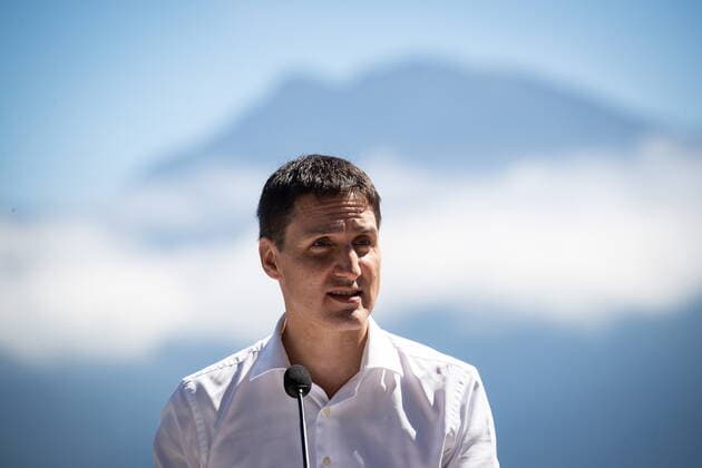 July 19, 2022, BOWEN ISLAND, BC, CANADA: Prime Minister Justin Trudeau speaks during a news conference on Bowen Island, B.C., on Tuesday, July 19, 2022. BOWEN ISLAND CANADA  - ZUMAc35_ 20220719_zaf_c35_010 Copyright: xDarrylxDyckx