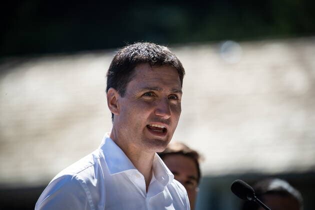 July 19, 2022, BOWEN ISLAND, BC, CANADA: Prime Minister Justin Trudeau speaks during a news conference on Bowen Island, B.C., on Tuesday, July 19, 2022. BOWEN ISLAND CANADA  - ZUMAc35_ 20220719_zaf_c35_016 Copyright: xDarrylxDyckx