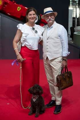 Horst LICHTER, chef, presenter, with wife Nada and dog Bella, red carpet, red carpet show, arrival, award of the state prize of North Rhine-Westphalia in Cologne on 20 07 2022