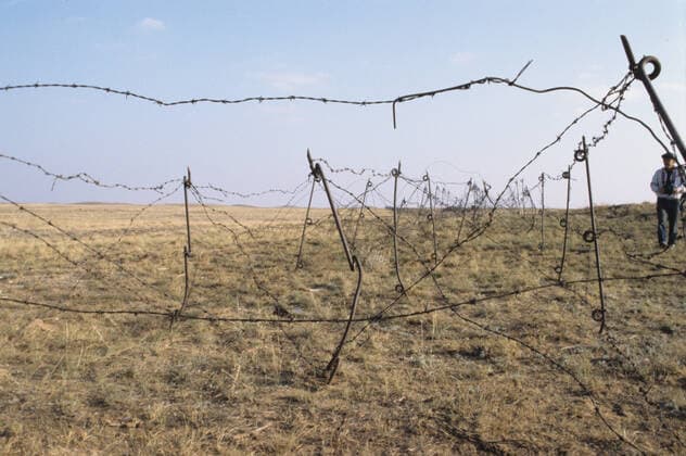 Semipalatinsk Nuclear Testing Site in Kazakhstan 8234600 01.10.1991 Soviet and foreign journalists visit the Semipalatinsk Nuclear Testing Site in the Kazakh SST after the latest test. Alexander Liskin Semipalatynsk Kazakhstan  Copyright: xAlexanderxLiskinx