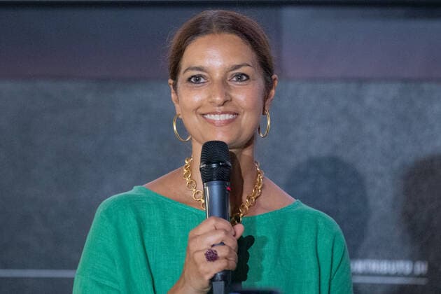 Italy: Fanny Ardant in Rome The writer Jhumpa Lahiri in the San Cosimato cinema arena in Rome Rome Italy Copyright: MatteoxNardone