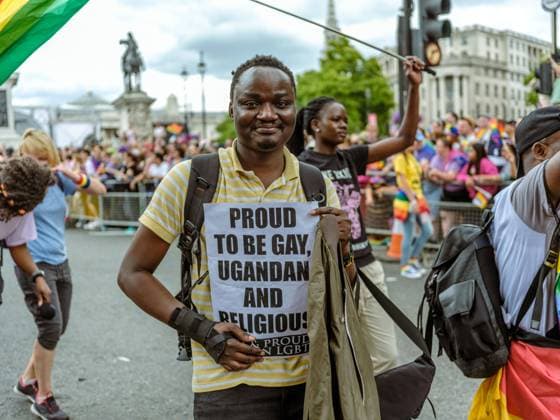 London Pride 2022 2nd July 2022, Large crowds flocked to the capital to celebrate London Pride, 50 years since the first march took place in the UK. Revellers wearing face paint, glitter, jewels and sequins joined the march which ran from Hyde Park to Whitehall and were led by members of The Gay Liberation Front who first marched in 1972. The event, which organisers called the biggest and most inclusive event in history, also featured a line-up of artists performing across four stages around Central London. London England United Kingdom Copyright: xBELA-VARADIx