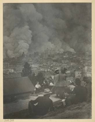 San Francisco Earthquake Made 1906 United States. Gelatin silver print . Arnold Genthe Copyright: xpiemagsx ChArt060421-31526 !ACHTUNG AUFNAHMEDATUM GESCHÄTZT!