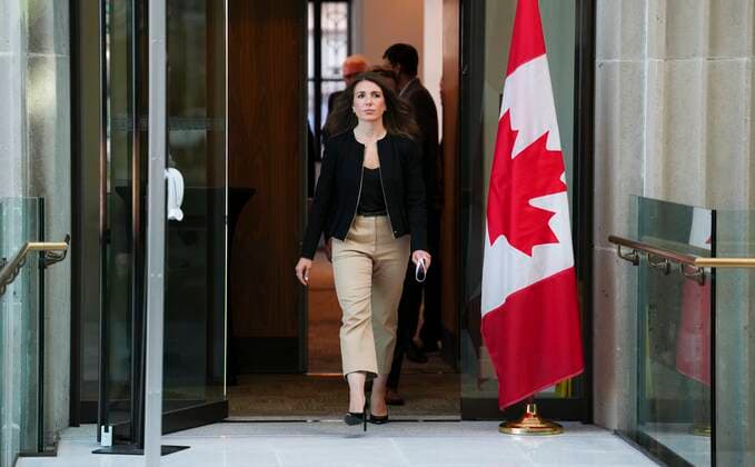 July 25, 2022, Ottawa, Ontario, CAN: Conservative member s of Parliament Raquel Dancho arrives to hold a press conference in Ottawa on Monday, July 25, 2022, to discuss the upcoming hearing at the Standing Committee on Public Safety and National Security into allegations of political interference in the 2020 Nova Scotia Mass Murder Investigation. Ottawa CAN  - ZUMAc35_ 20220725_zaf_c35_001 Copyright: xSeanxKilpatrickx