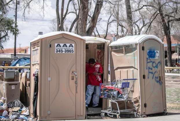 July 25, 2022, Albuquerque, NEW MEXICO, USA: .The city announced Coronado Park will close in August. Coronado Park, which is located near 2nd street and I-40 currently houses many homeless folks..Albuquerque, New Mexico Albuquerque Journal Albuquerque USA - ZUMAab1_ 20220725_zaf_ab1_011 Copyright: xRobertoxE.xRosalesx