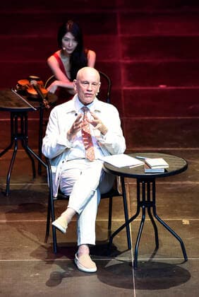 US actor John Malkovich performs during The Music Critic in the theatre in Kromeriz, Czech Republic, on Tuesday, July 26, 2022. (CTKxPhoto DaliborxGluck) CTKPhotoP2022072607135  dg009