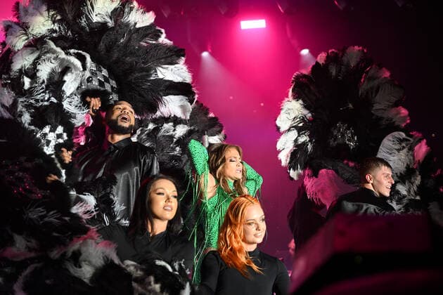 Jennifer Lopez performing at the IATA AGM 2022 Gala Dinner hosted by Qatar Airways in Doha, Qatar, on June 20, 2022.  , aflo_194428638.JPG,