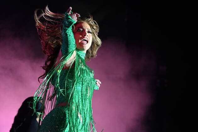 Jennifer Lopez performing at the IATA AGM 2022 Gala Dinner hosted by Qatar Airways in Doha, Qatar, on June 20, 2022.  , aflo_194428644.JPG,