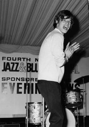 Rolling Stones, Mick Jagger, 4th National Jazz and Blues Festival, Richmond, London, 1964. Creator: Brian Foskett. Copyright: xNationalxJazzxArchive HeritagexImagesx ,2708313  Copyright: NationalxJazzxArchive HeritagexImages