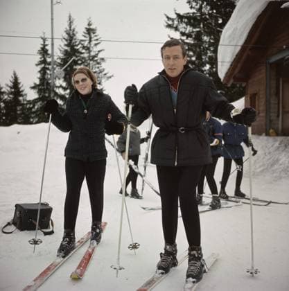 Anefo photo collection. Princess Beatrix and Prince Claus skiing. January 22, 1966. Gstaad, Switzerland Copyright: xpiemagsx pienatarchpart517102021-16344 !ACHTUNG AUFNAHMEDATUM GESCHÄTZT!