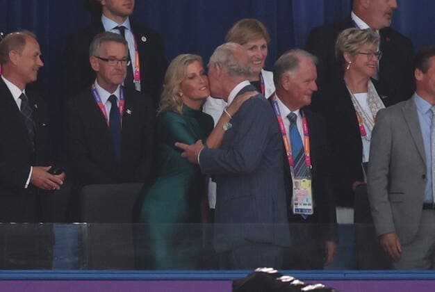 . 28 07 2022. Birmingham , United Kingdom. Prince Charles and Camilla and Prince Edward and Sophie at the opening ceremony of the 2022 Commonwealth Games in Birmingham, United Kingdom.  xStephenxLockx xi-Imagesx IIM-23646-0008