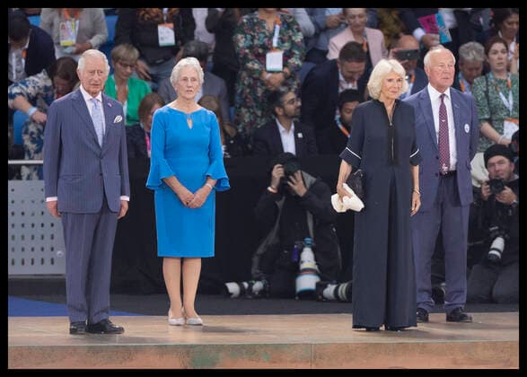. 28 07 2022. Birmingham , United Kingdom. Prince Charles and Camilla, Duchess of Cornwall at the opening ceremony of the 2022 Commonwealth Games in Birmingham, United Kingdom.  xStephenxLockx xi-Imagesx IIM-23646-0017