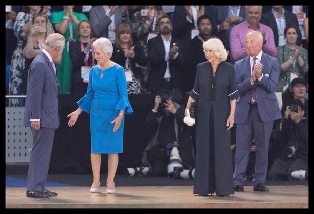 . 28 07 2022. Birmingham , United Kingdom. Prince Charles and Camilla at the opening ceremony of the 2022 Commonwealth Games in Birmingham, United Kingdom.  xStephenxLockx xi-Imagesx IIM-23646-0022