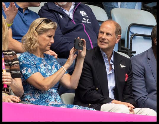 . 29 07 2022. Birmingham, United Kingdom. Prince Edward and Sophie, the Earl and Countess of Wessex, watch the Rugby Sevens at the 2022 Commonwealth Games in Birmingham, United Kingdom.  xStephenxLockx xi-Imagesx IIM-23650-0019