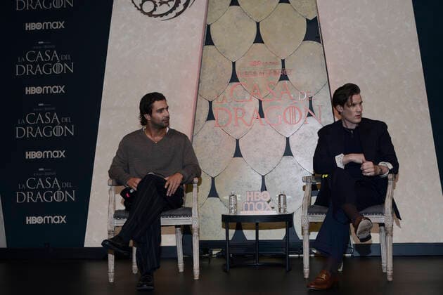 July 29, 2022, Mexico City, Mexico City, Mexico: July 29, 2022, Mexico City, Mexico: Actors Fabien Frankel and Matthew Robert Smith attend Ã¢â‚¬ËœHouse of the DragonÃ¢â‚¬â ¢ HBO originals Tv Series press conference at St. Regis Mexico City Hotel. on July 29, 2022 in Mexico City, Mexico. Mexico City Mexico - ZUMAe321 20220729_zia_e321_045 Copyright: xCarlosxTischlerx xEyepixxGroupx