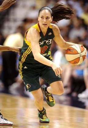 July 29, 2022: Former UConn standout and current Seattle Storm guard Sue Bird drives to the basket Sunday, July 1, 2012, against the Connecticut Sun at Mohegan Sun Arena. - ZUMAm67_ 20220729_zaf_m67_014 Copyright: xBradxHorriganx