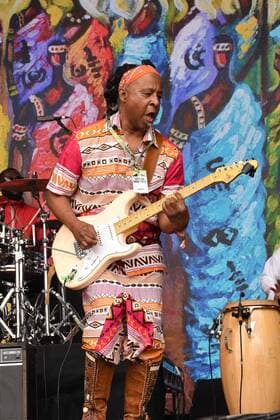 July 30, 2022, Malmesbury, England, United Kingdom: Womad (World of Music and Dance) festival took place at Charlton Park, Wiltshire. Acts from all over the world gathered for the festival s fourtieth anniversary. Osibisa have been going 50 years and were introduced by Peter Gabriel. Malmesbury United Kingdom - ZUMAr169 20220730_zip_r169_015 Copyright: xRodxHarbinsonx