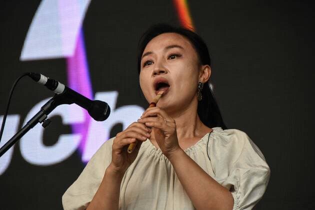 July 30, 2022, Malmesbury, England, United Kingdom: Womad (World of Music and Dance) festival took place at Charlton Park, Wiltshire. Acts from all over the world gathered for the festival s fourtieth anniversary. ADG7 from South Korea shared their contemporary take on traditional Korean folk music. Malmesbury United Kingdom - ZUMAr169 20220730_zip_r169_027 Copyright: xRodxHarbinsonx