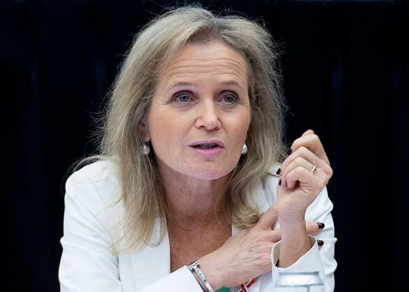 July 31, 2022, Montreal, PQ, Canada: Dr. Sharon Lewin, International AIDS Society President-Elect speaks during a roundtable discussion on monkeypox at the AIDS 2022 conference in Montreal, Sunday, July 31, 2022. Montreal Canada  - ZUMAc35_ 20220731_zaf_c35_009 Copyright: xGrahamxHughesx