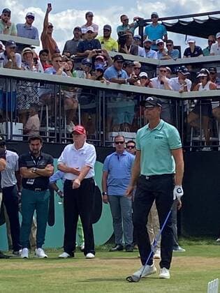 BEDMINSTER, NJ - JULY 31: Henrik Stetson at the 2022 LIV Golf Tournament at Trump National Golf Club in Bedminster, New Jersey on July 31, 2022. Copyright: xMediaPunchx